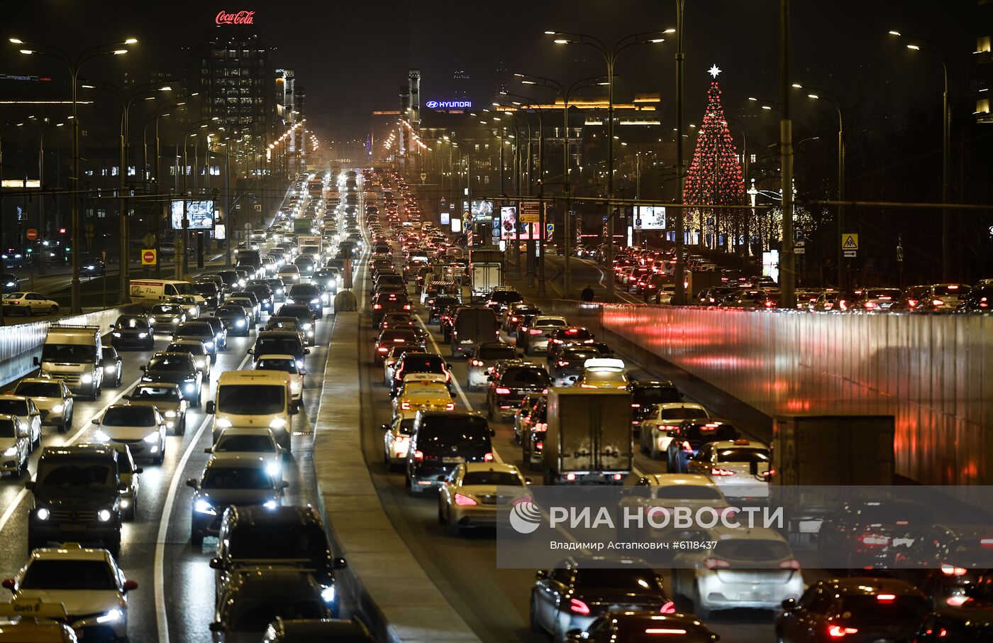 Предновогодние пробки в Москве