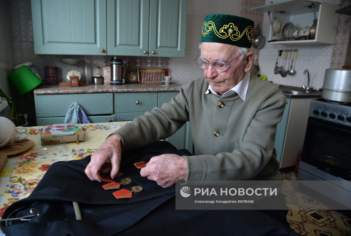Ветеран Великой Отечественной войны Г. М. Багапов