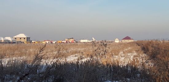 Крушение пассажирского самолета в Казахстане