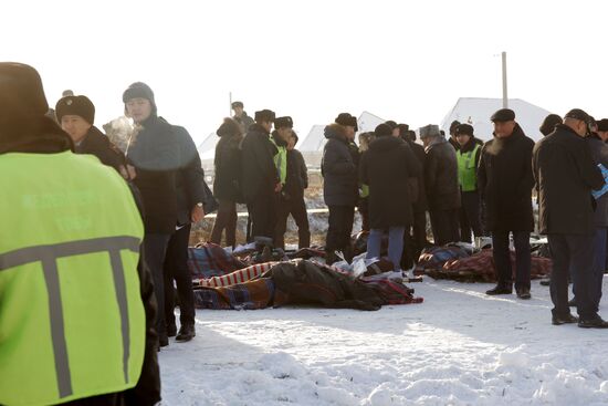 Крушение пассажирского самолета в Казахстане