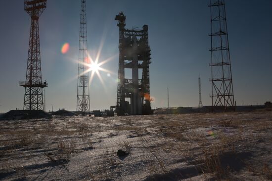 Пуск ракеты-носителя "Протон-М" с российским космическим аппаратом "Электро-Л" No3 с Байконура
