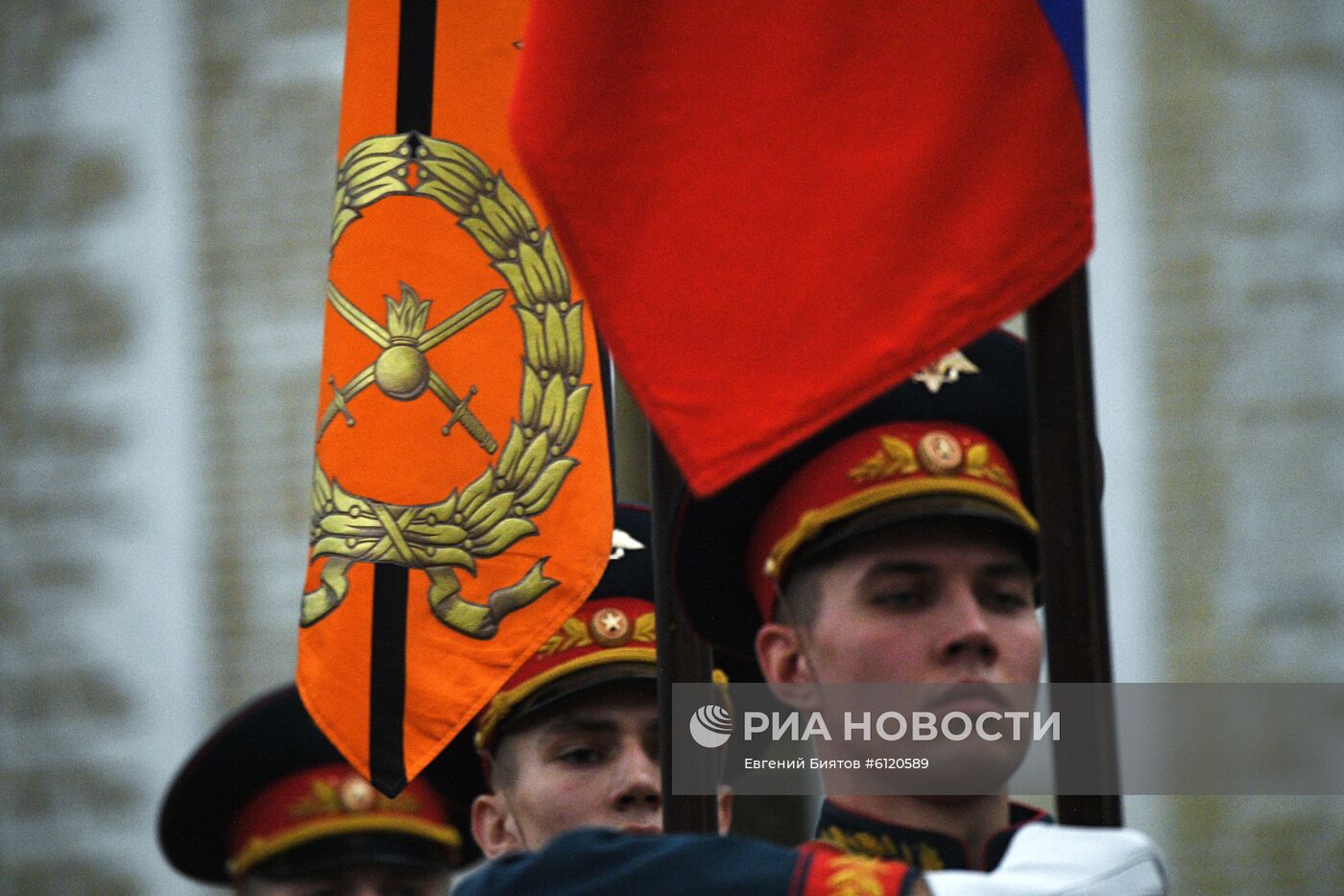 Присяга новобранцев Преображенского полка