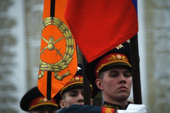 Присяга новобранцев Преображенского полка