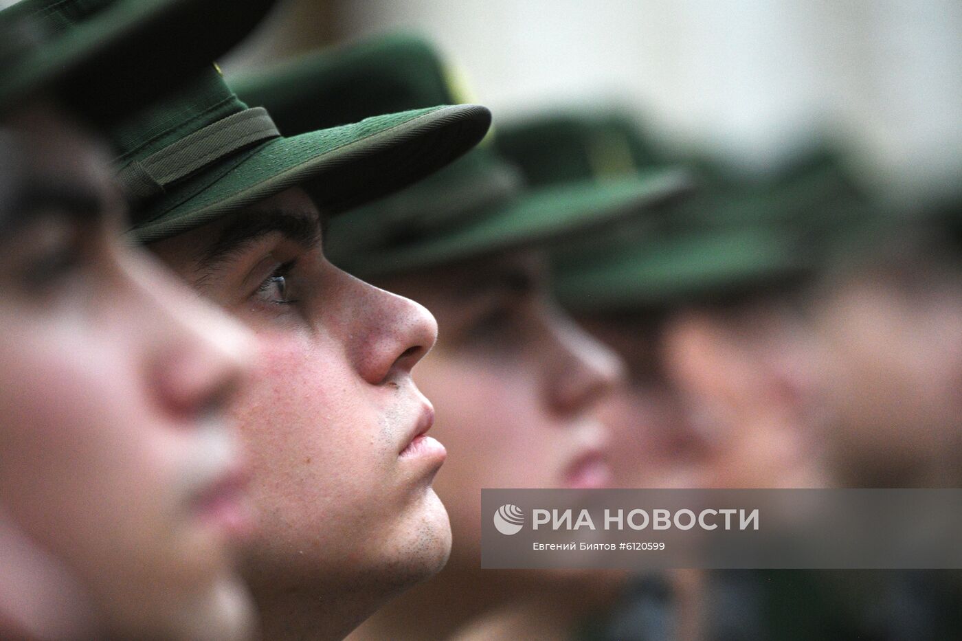 Присяга новобранцев Преображенского полка