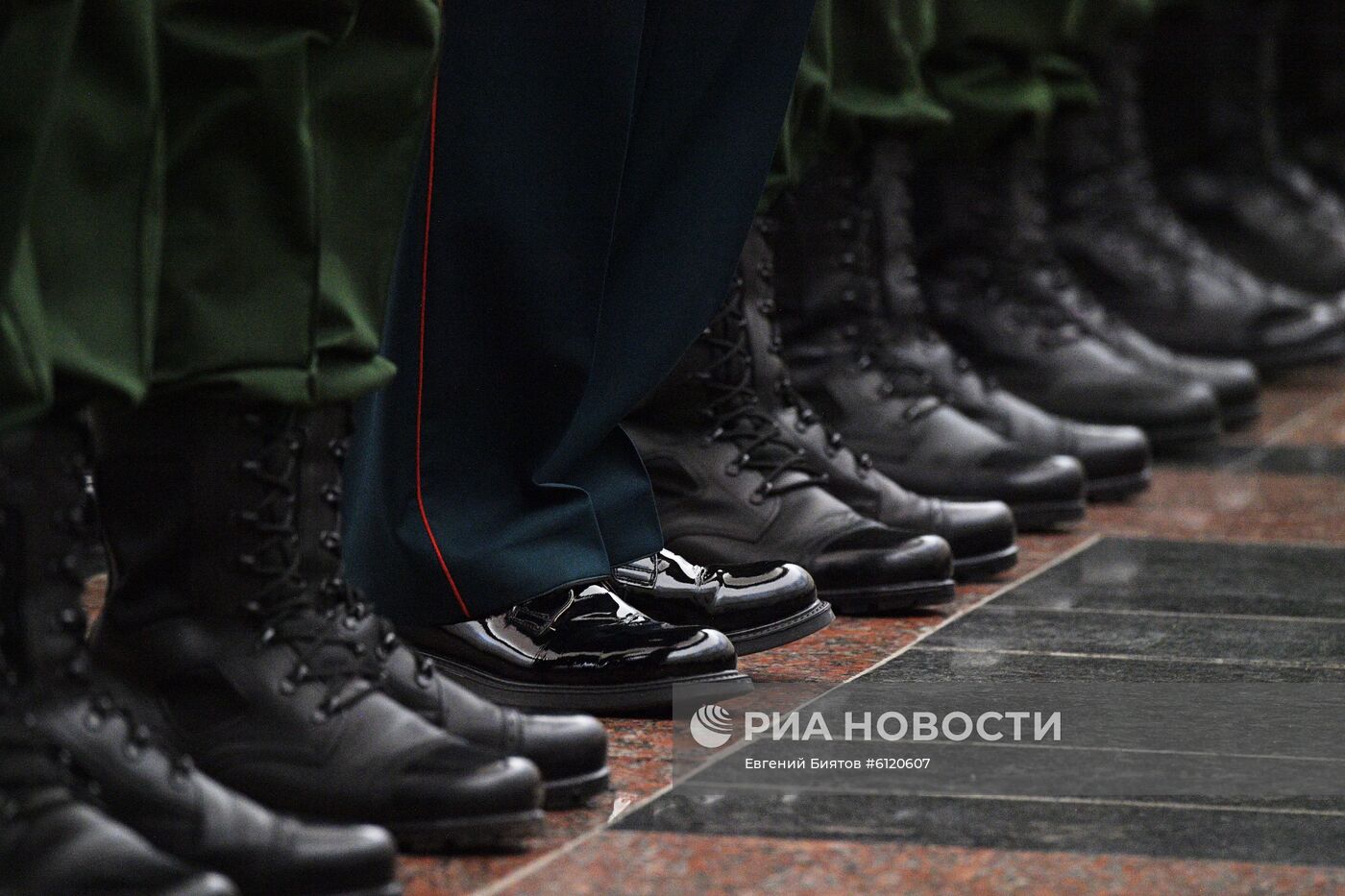 Присяга новобранцев Преображенского полка