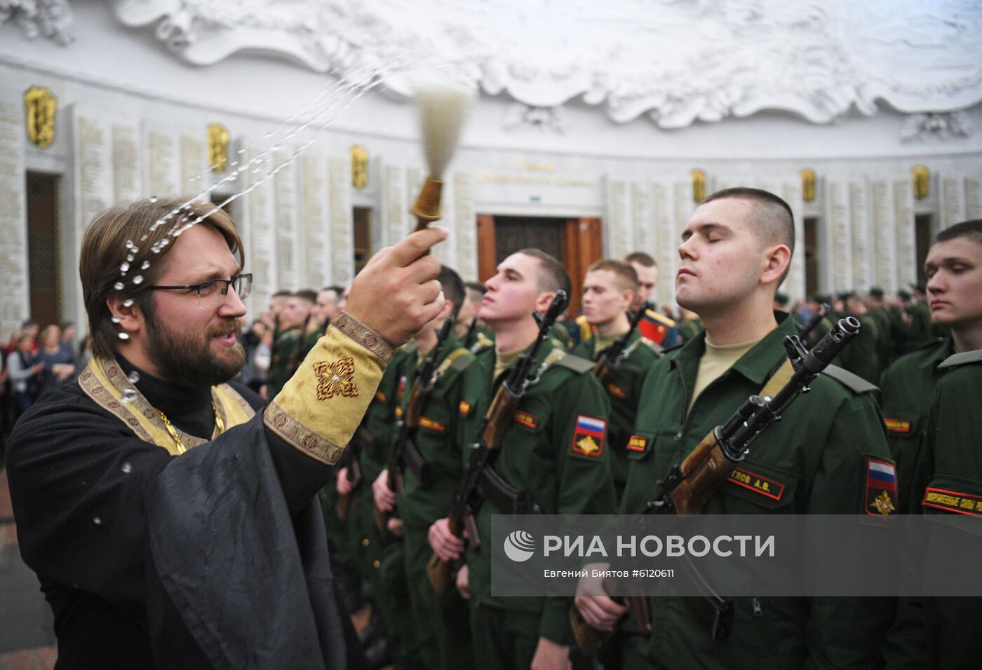 Присяга новобранцев Преображенского полка