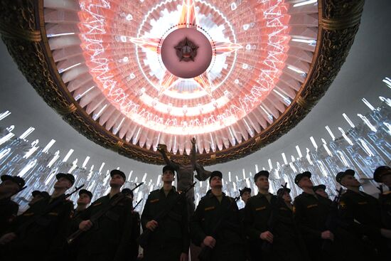 Присяга новобранцев Преображенского полка