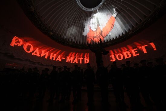 Присяга новобранцев Преображенского полка