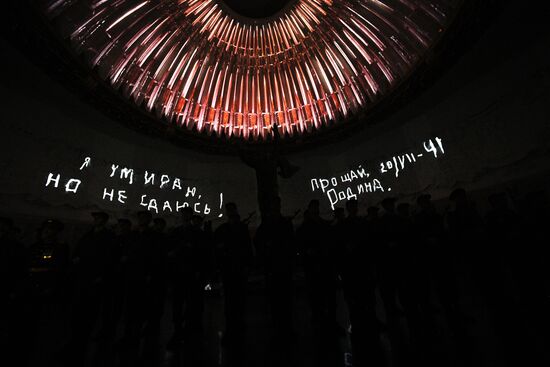 Присяга новобранцев Преображенского полка