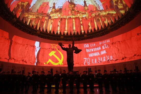 Присяга новобранцев Преображенского полка