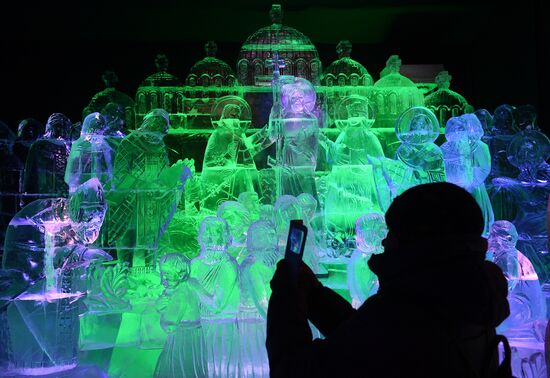 Фестиваль скульптур "Ледовая Москва. В кругу семьи"