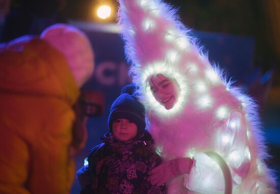 Фестиваль скульптур "Ледовая Москва. В кругу семьи"