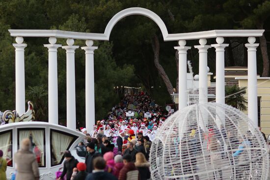 Новогодний костюмированный карнавал в Геленджике