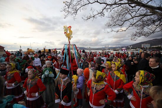 Новогодний костюмированный карнавал в Геленджике