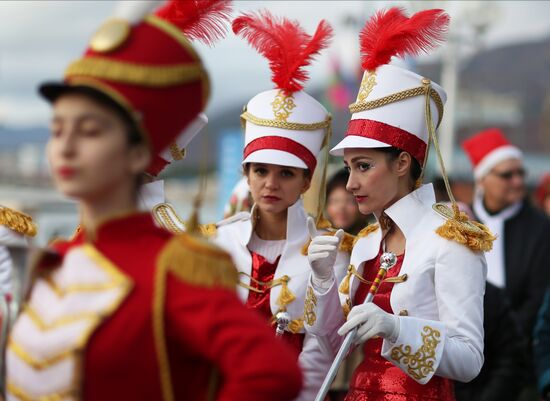 Новогодний костюмированный карнавал в Геленджике