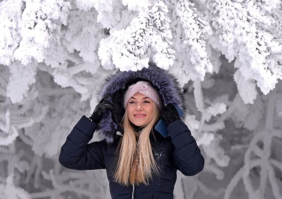 Мороз в Красноярском крае