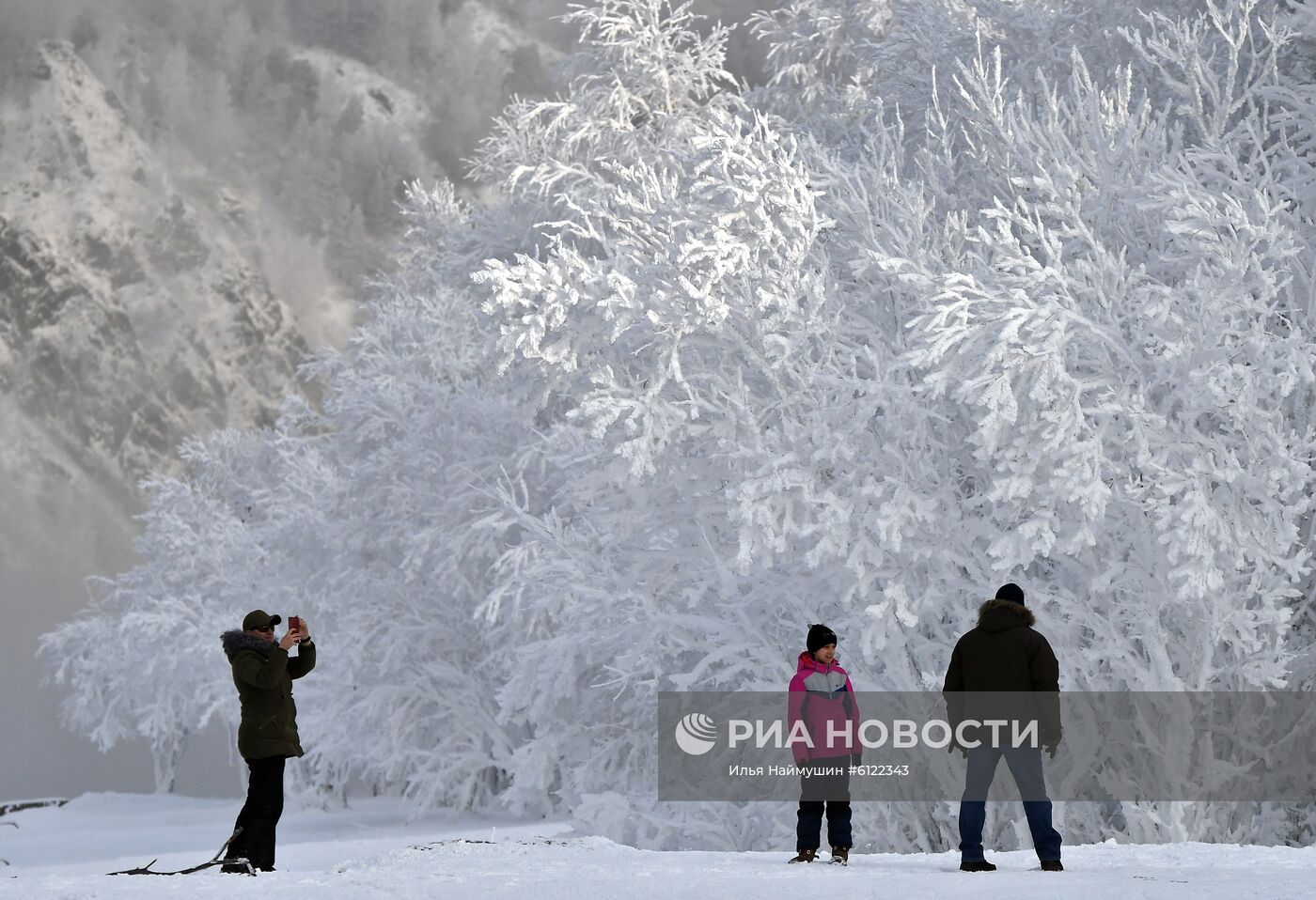 Мороз в Красноярском крае