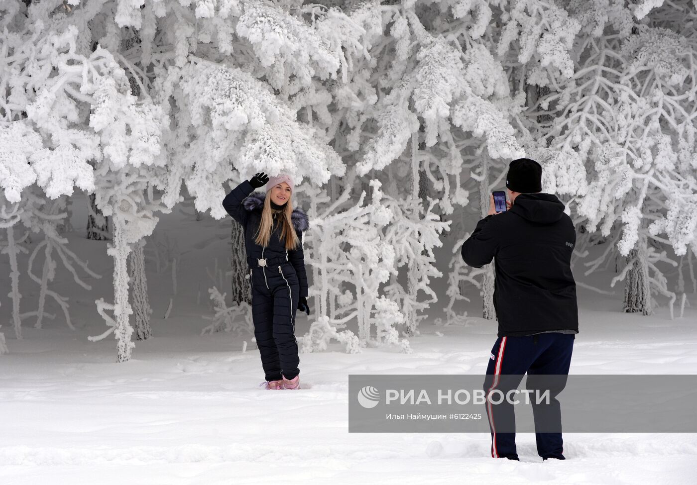 Мороз в Красноярском крае