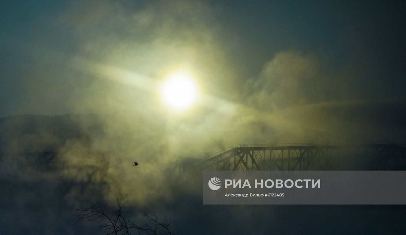 Мороз в Красноярском крае
