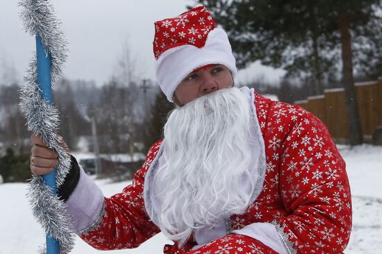 Благотворительная акция "Пробег Дедов Морозов" в Рыбинске