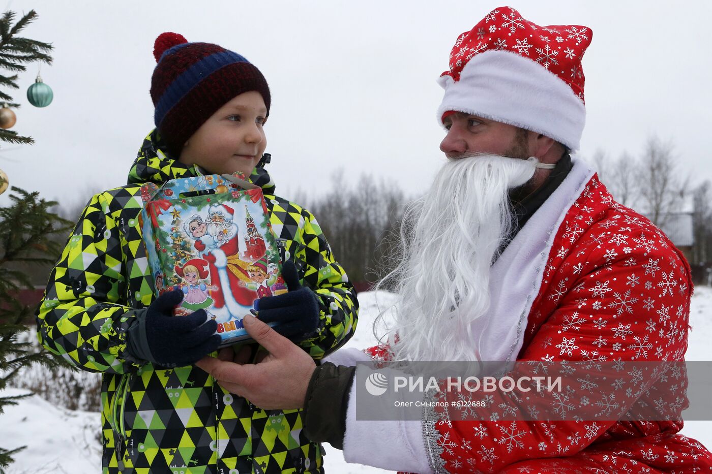 Благотворительная акция "Пробег Дедов Морозов" в Рыбинске