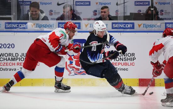 Хоккей. Молодежный чемпионат мира. Матч США  Россия