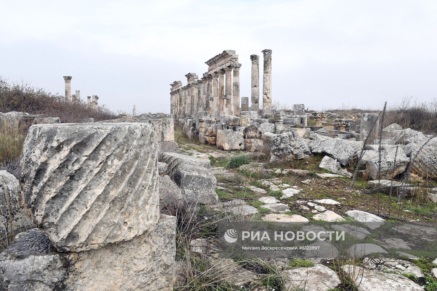 Древний город Афамия в Сирии