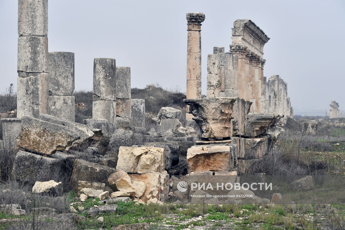 Древний город Афамия в Сирии