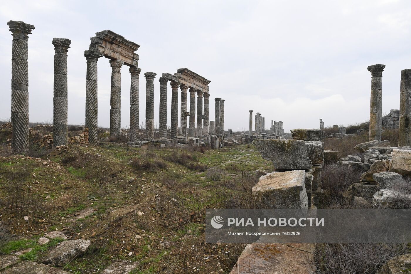 Древний город Афамия в Сирии