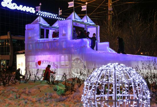 Новогодняя иллюминация в Мурманске