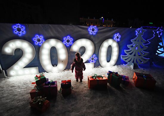 Празднование Нового года в городах России