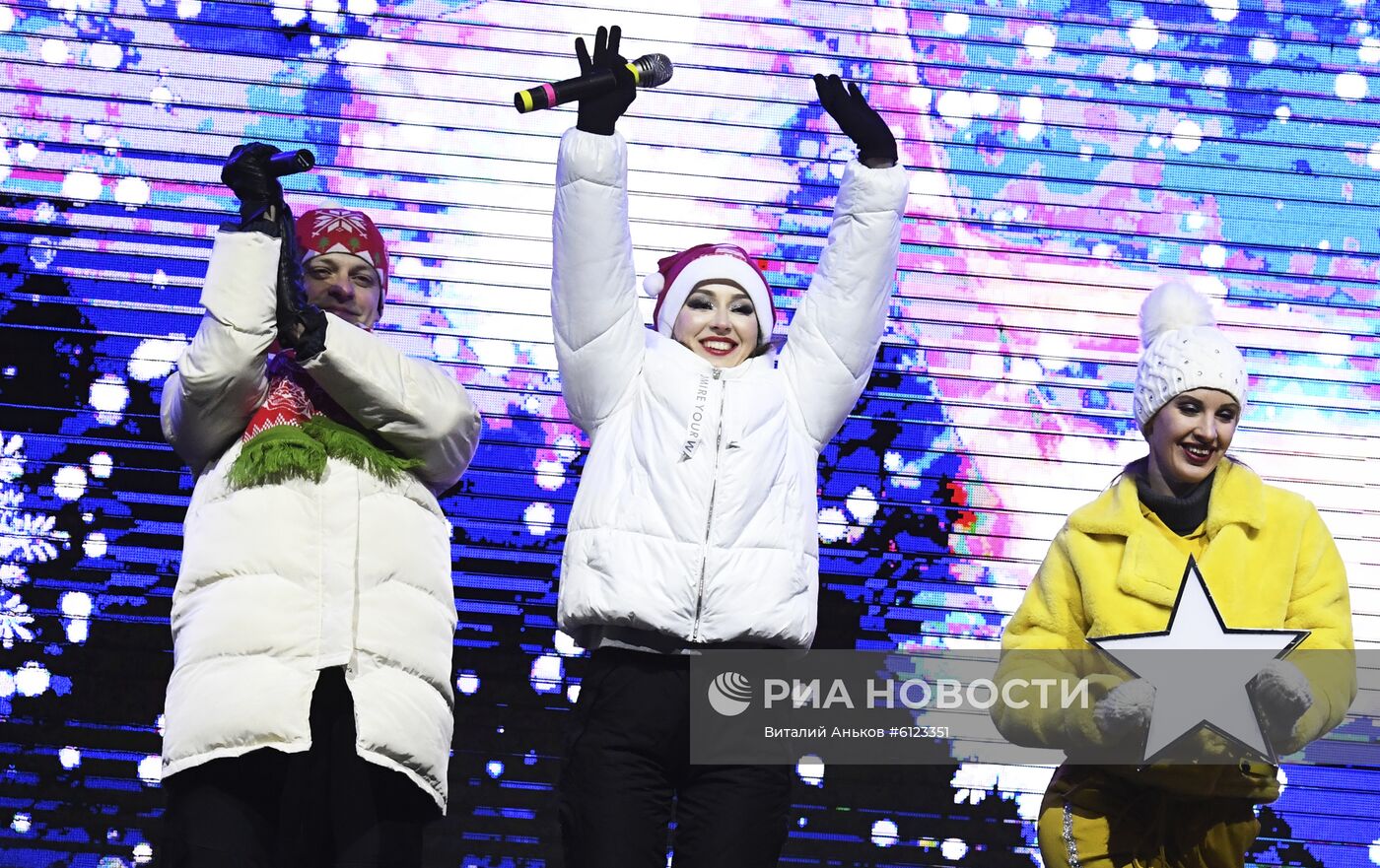 Празднование Нового года в городах России