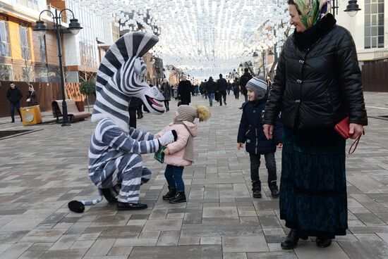 Празднование Нового года в городах России