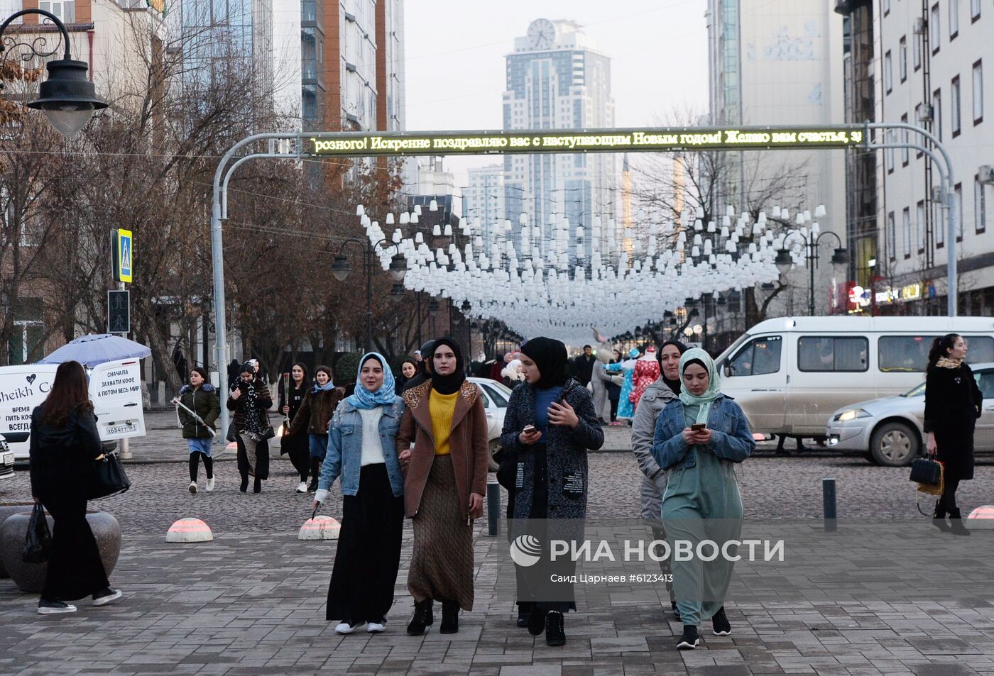 Празднование Нового года в городах России