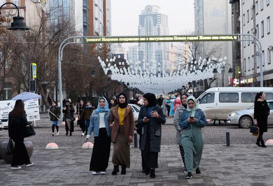 Празднование Нового года в городах России