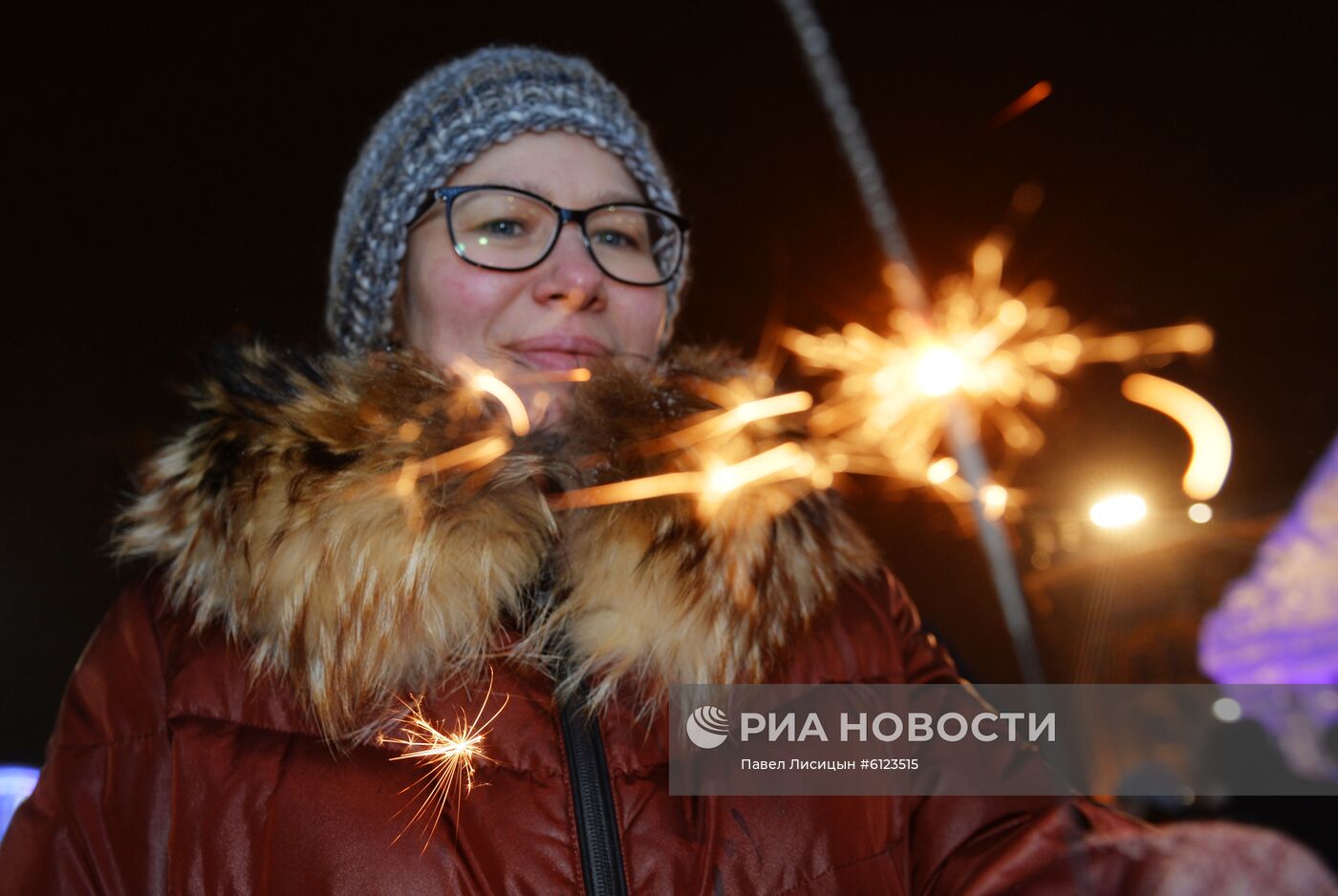 Празднование Нового года в городах России