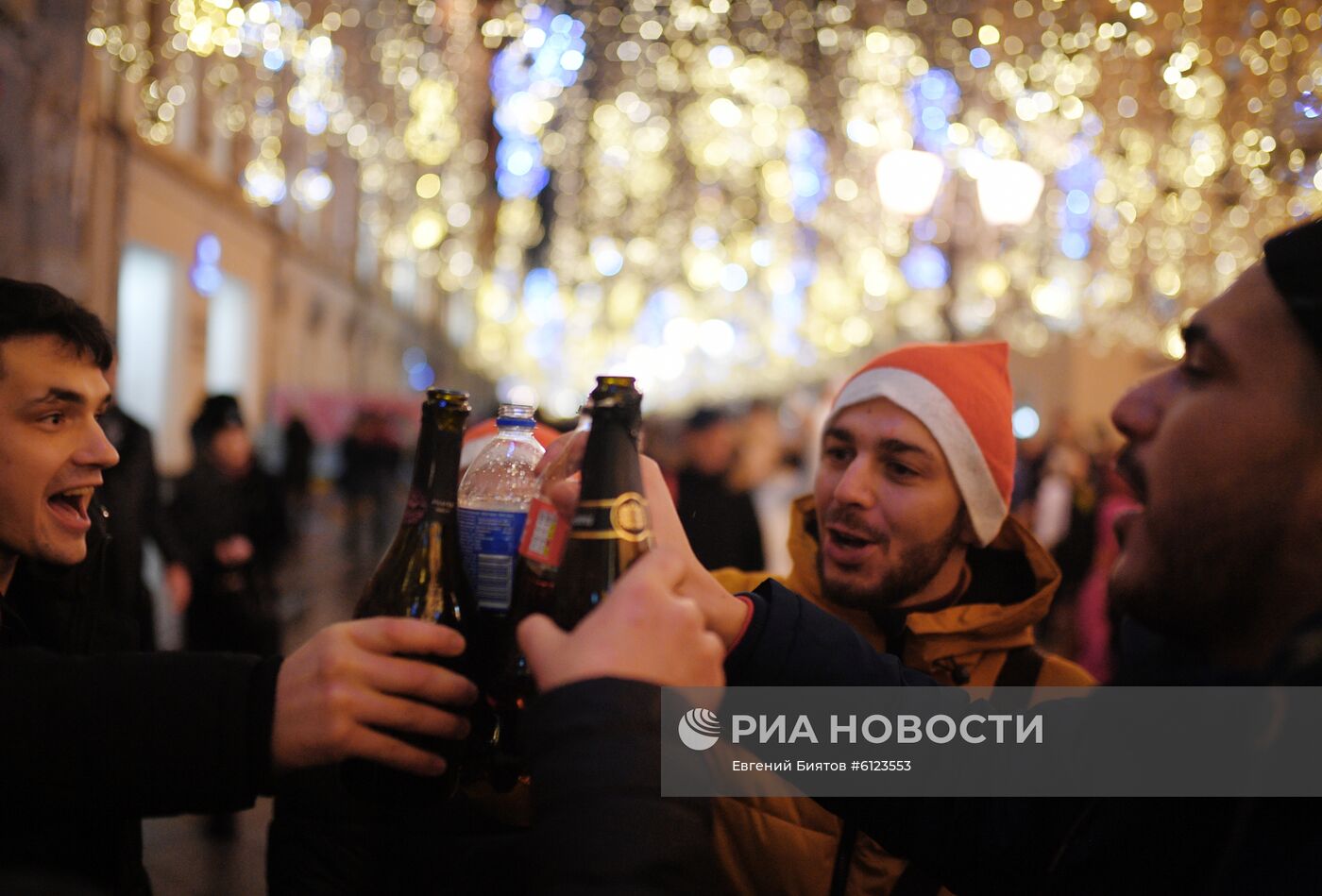 Празднование Нового года в Москве