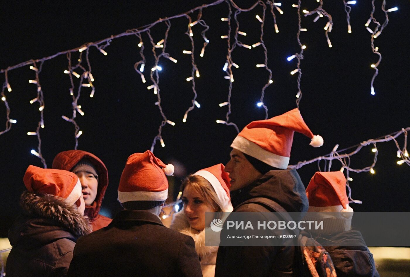 Празднование Нового года в городах России