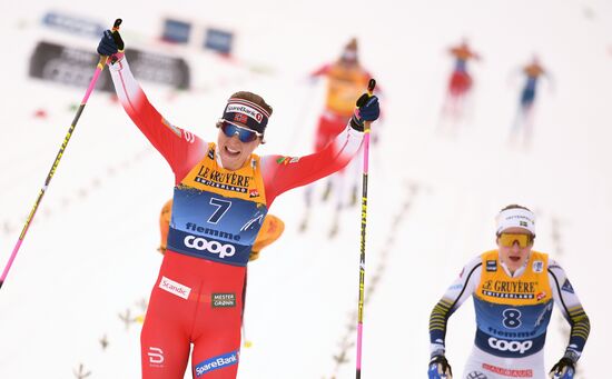 Лыжные гонки. Тур де Ски. Женщины. Масс-старт