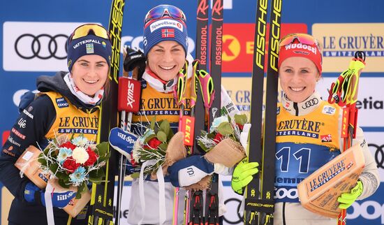 Лыжные гонки. Тур де Ски. Женщины. Масс-старт