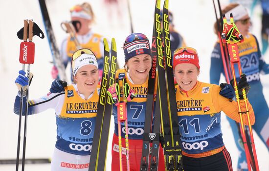 Лыжные гонки. Тур де Ски. Женщины. Масс-старт