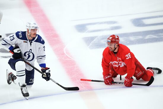 Хоккей. КХЛ. Матч "Спартак" – "Динамо" (Москва)