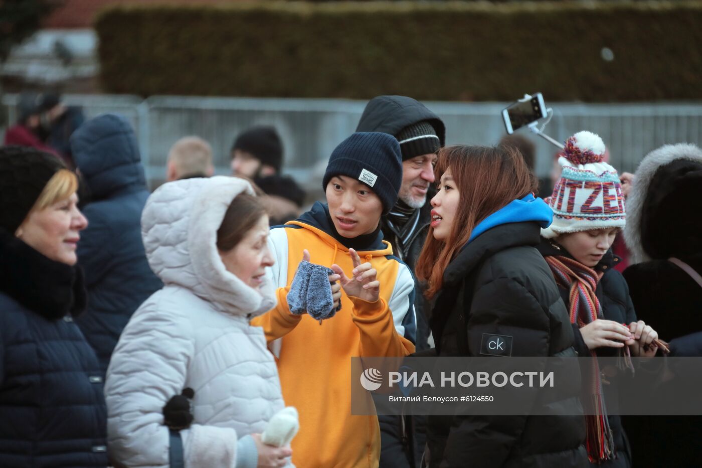 Иностранные туристы в Москве