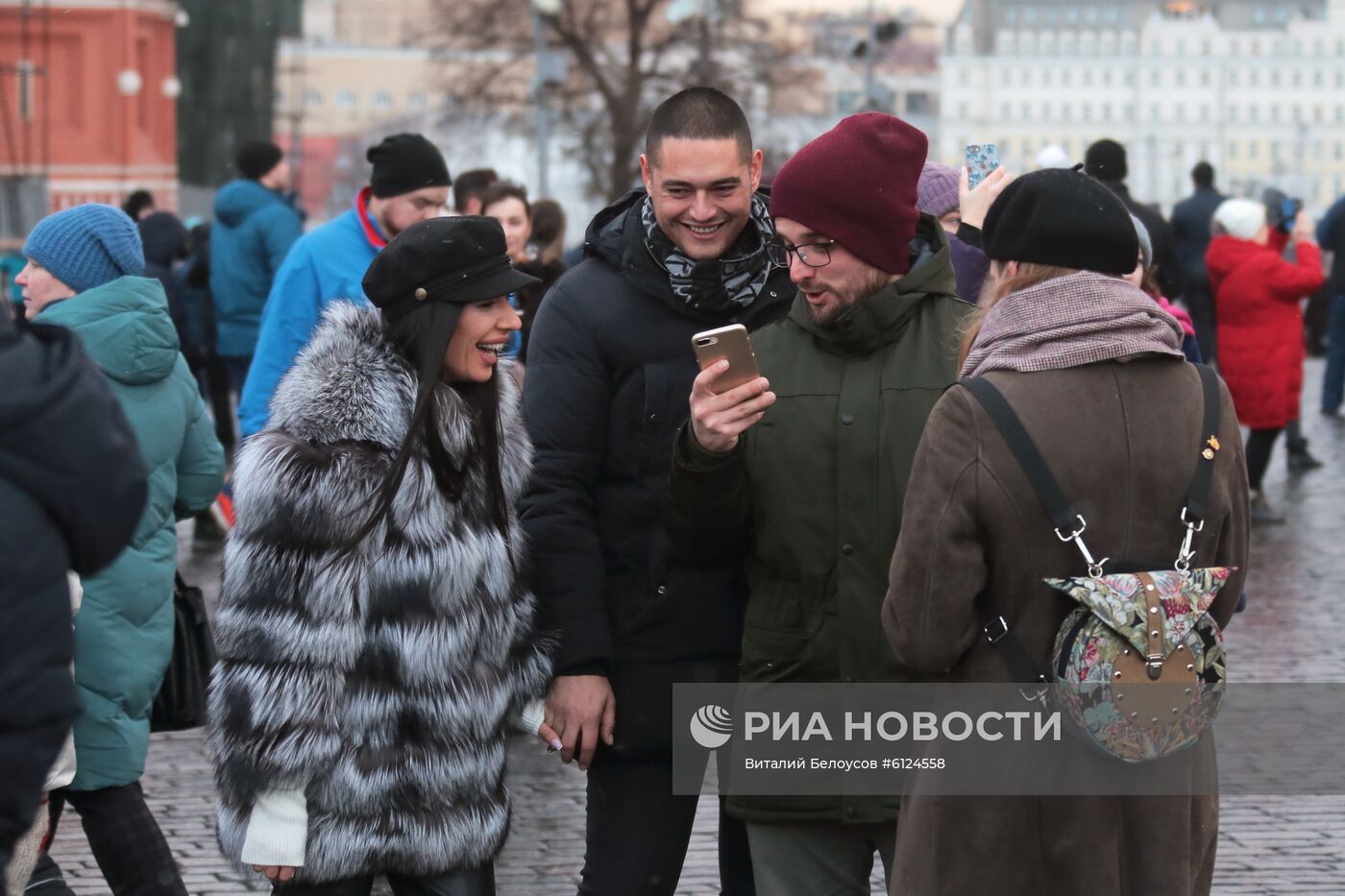 Иностранные туристы в Москве