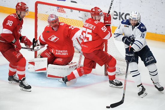 Хоккей. КХЛ. Матч "Спартак" – "Динамо" (Москва)