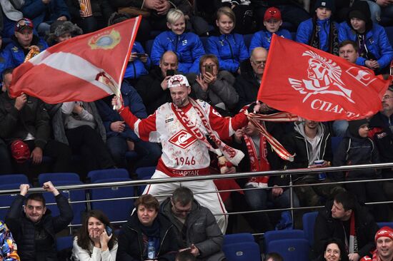Хоккей. КХЛ. Матч "Спартак" – "Динамо" (Москва)