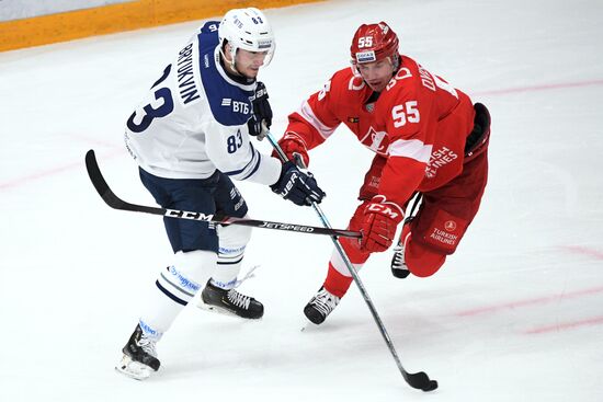 Хоккей. КХЛ. Матч "Спартак" – "Динамо" (Москва)