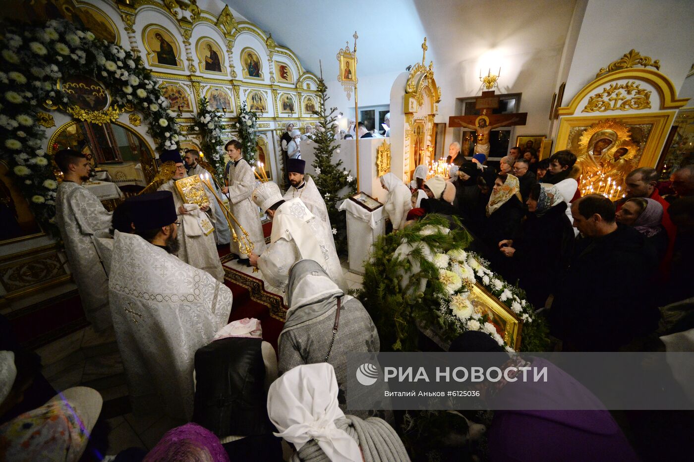 Празднование Рождества Христова в городах России