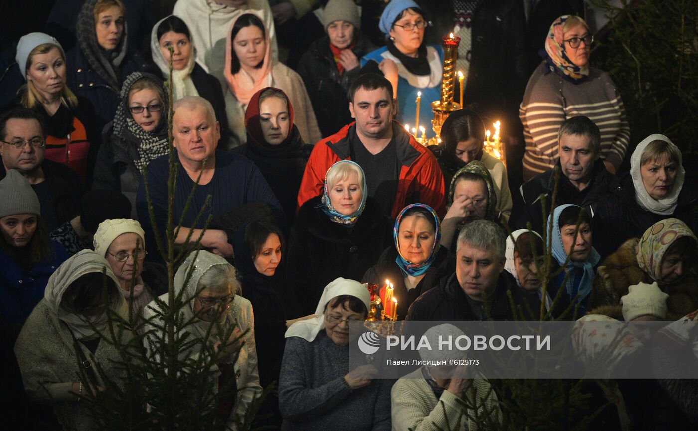 Празднование Рождества Христова в городах России