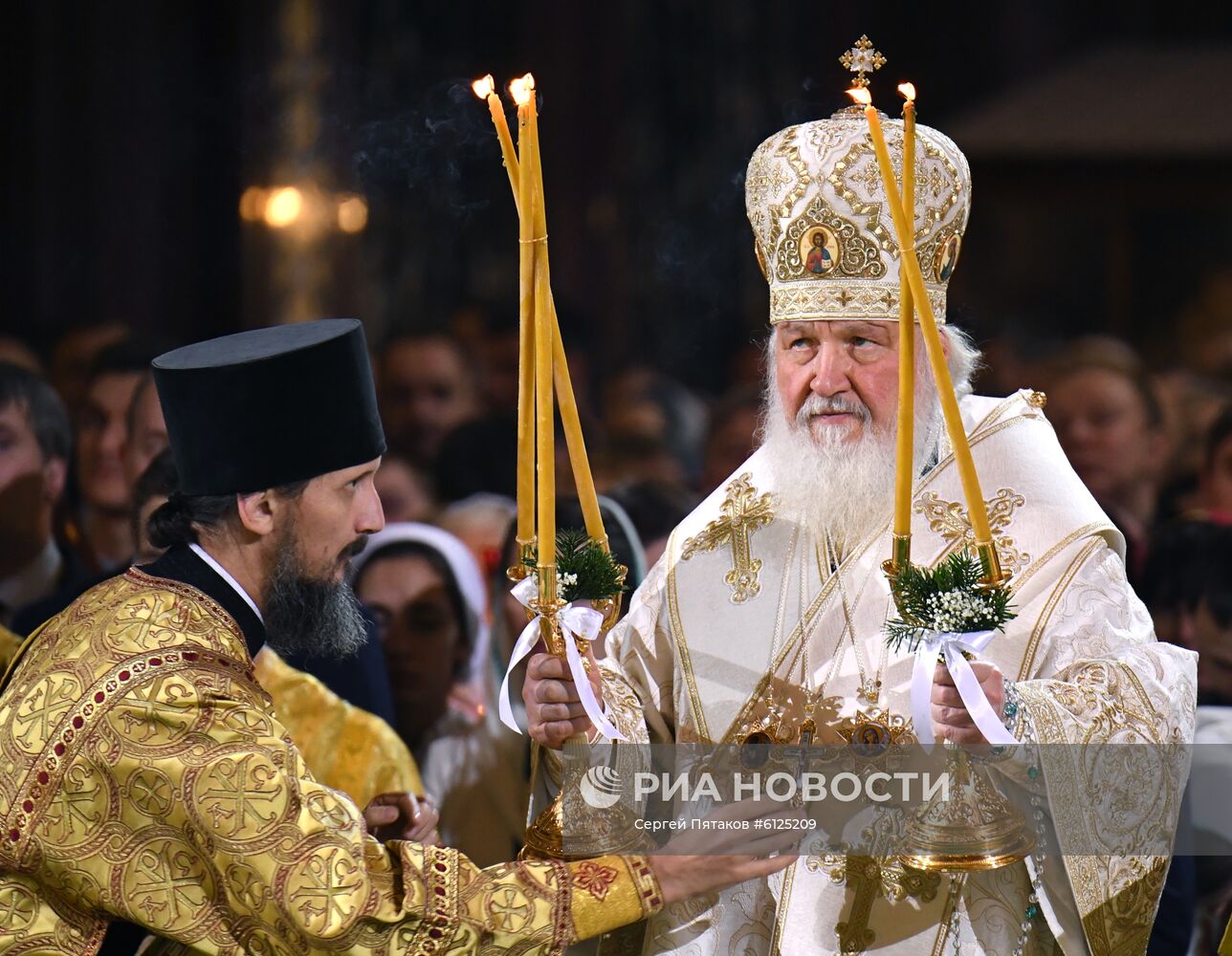 Рождество Христово. Патриаршая литургия в Храме Христа Спасителя